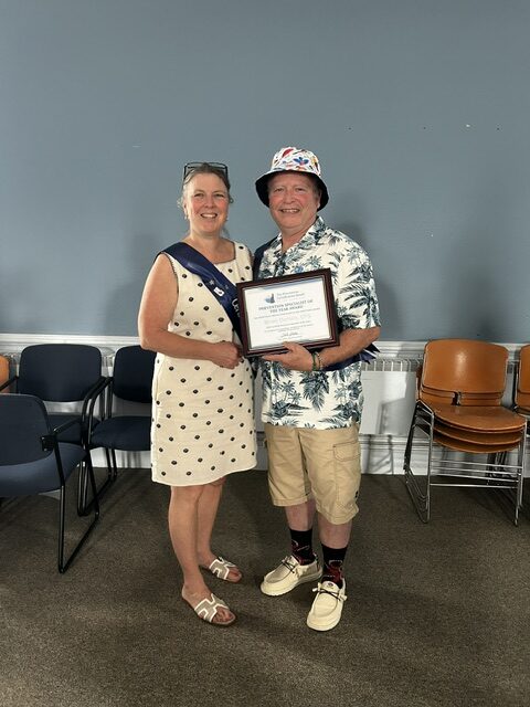 Brian Daniels, CPS of the Year, and Julie Yerkes, PCBNH President